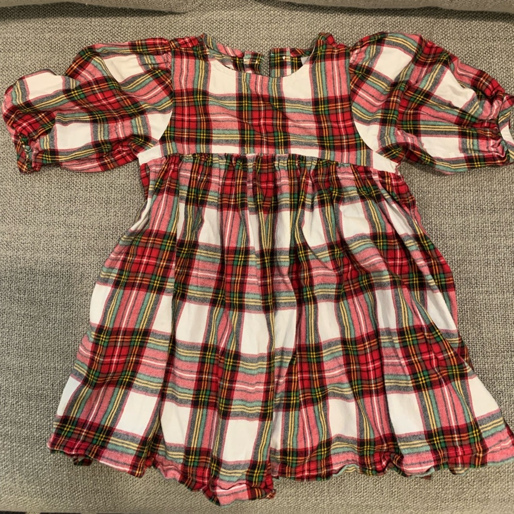 Hanna Andersson plaid flannel dress